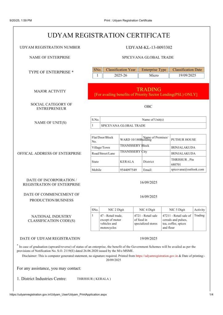 Spicevana Global | Best Spice Export in India